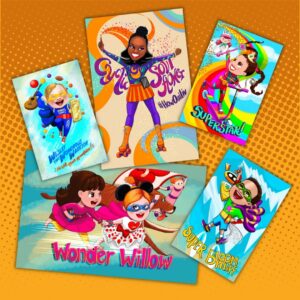 superhero illustrations of children