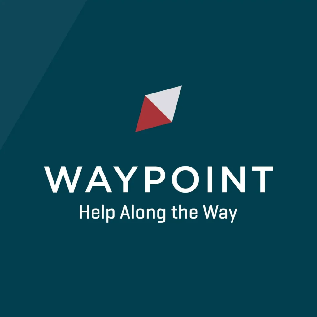 Waypoint logo for communicatins, marketing and web case study