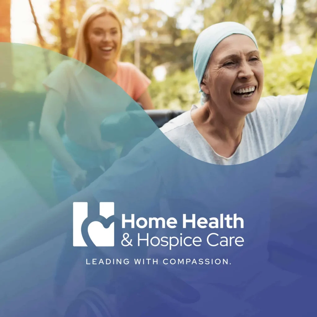 graphic depending Home Health @ Hospice Care rebranding