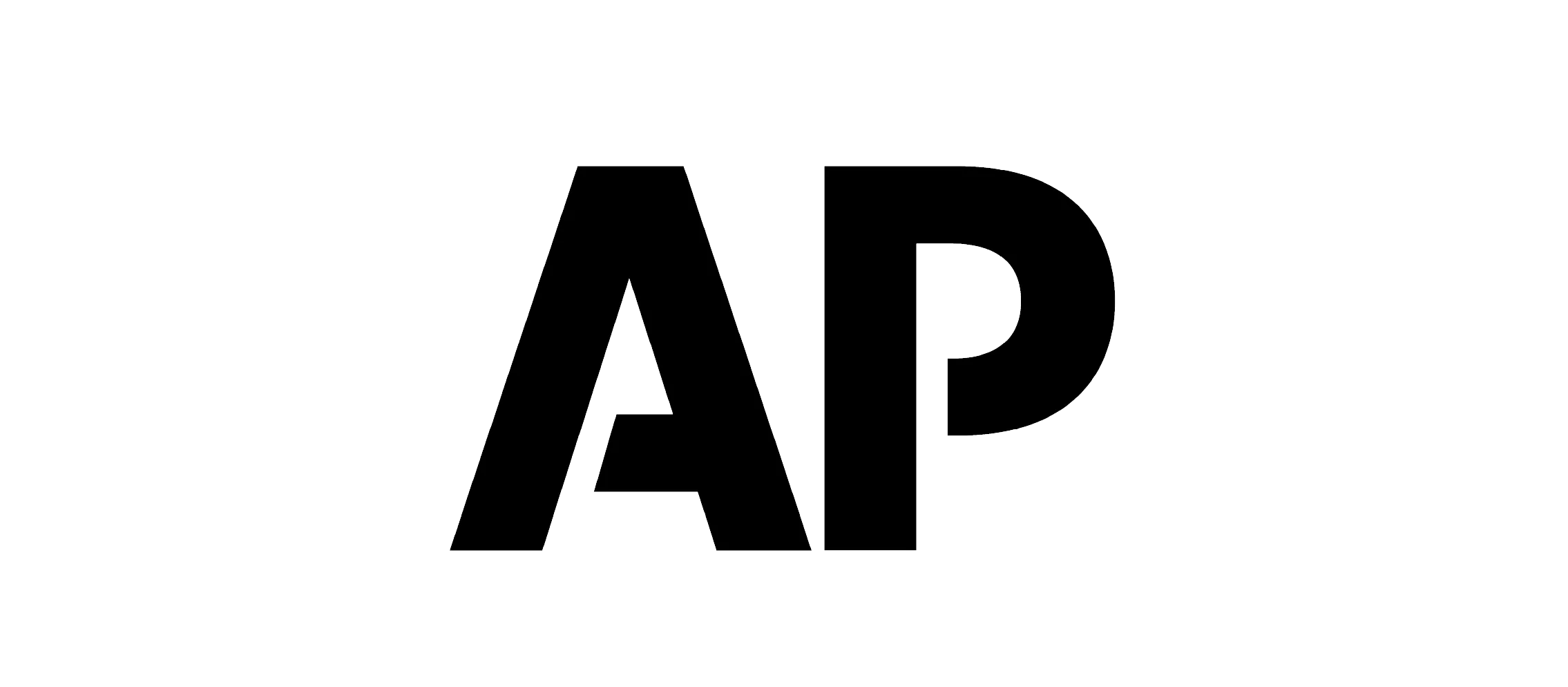 Black AP logo in bold, uppercase letters on a transparent background.